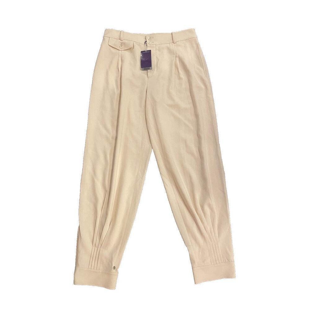 Ralph Lauren Collection Purple Label Cecillia Wool Silk Crepe Pants Trousers NWT - Picture 3 of 7